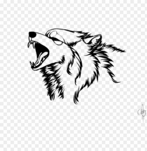 wolf transparent tattoo art design - wolf logo transparent PNG Isolated Object on Clear Background