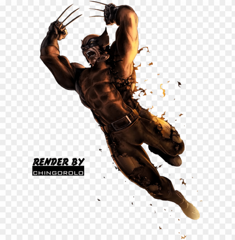 wolverine by chingorolo - wolverine PNG Isolated Illustration with Clear Background PNG transparent with Clear Background ID af56478f