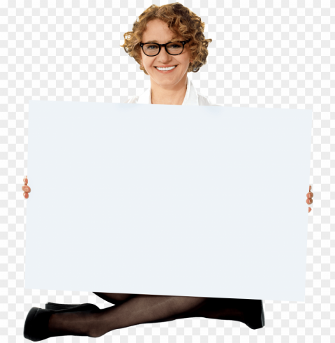 women holding a banner Transparent PNG graphics variety