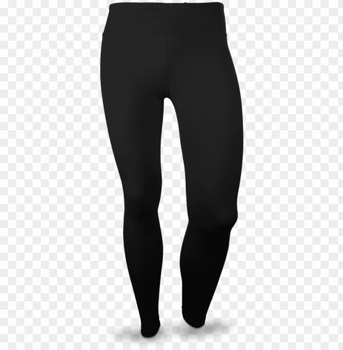 women's performance leggings - black high waisted leggings PNG Image Isolated with Clear Transparency
