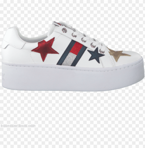 Womens Shoes White Tommy Hilfiger Sneakers Tommy Jeans - Tommy Jeans Icon Sparkle Sneakers PNG Graphics