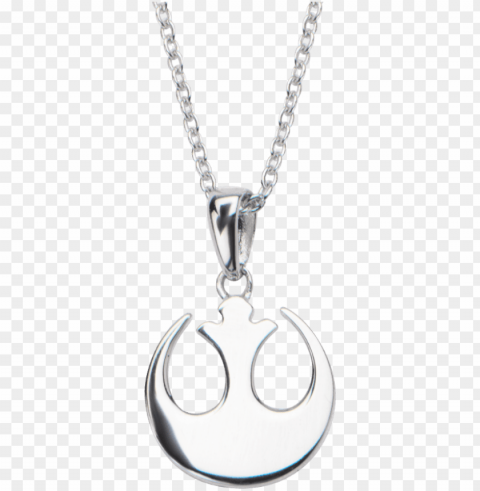 womens sterling silver rebel alliance necklace Isolated Artwork in HighResolution PNG
