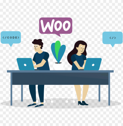 woocommerce development services - cartoo PNG Graphic Isolated with Transparency