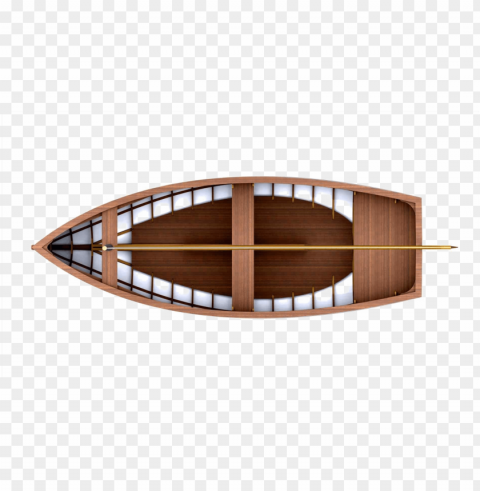 wood boat free image - wooden boat top view Transparent PNG images pack
