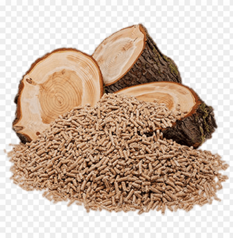 wood pellets and logs Transparent Background PNG Isolated Element