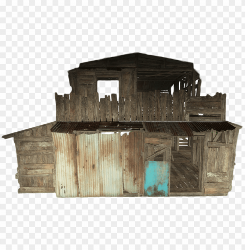 wood structure - fallout 4 wooden shack Isolated Artwork in HighResolution PNG