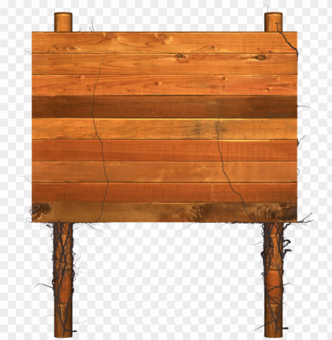 wood - wooden board sign Transparent PNG Isolated Item with Detail