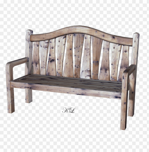 wooden bench Isolated Element in HighQuality PNG