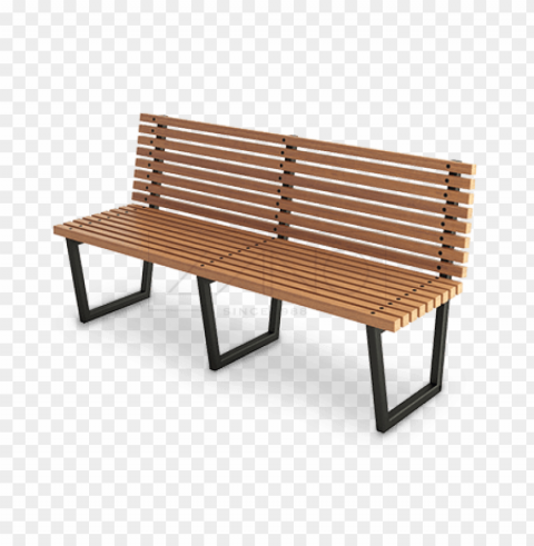 wooden bench Isolated Icon with Clear Background PNG