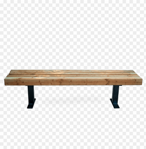 wooden bench PNG with cutout background