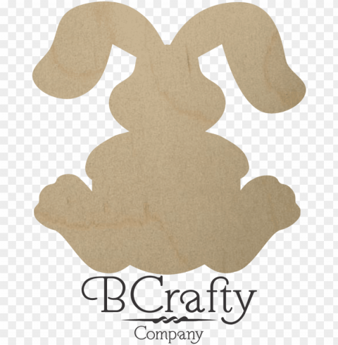 wooden bunny shapes - easter wood cutouts PNG files with no background free