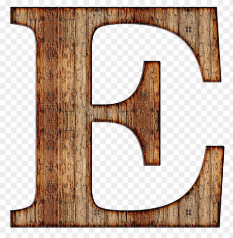 wooden capital letter e PNG images without watermarks