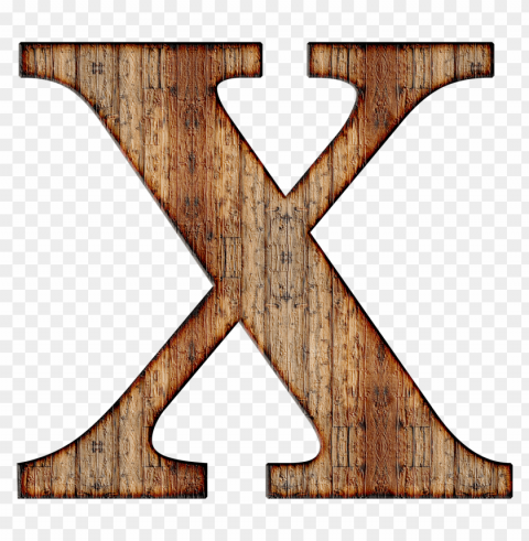 wooden capital letter x PNG transparent design diverse assortment