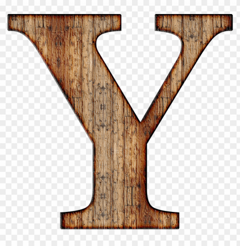 wooden capital letter y PNG transparent icons for web design