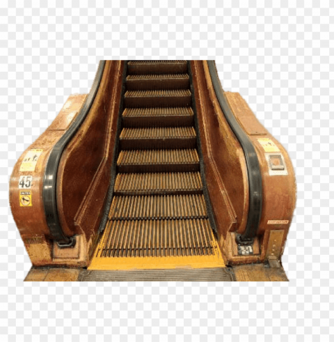 wooden escalator HighResolution Transparent PNG Isolation