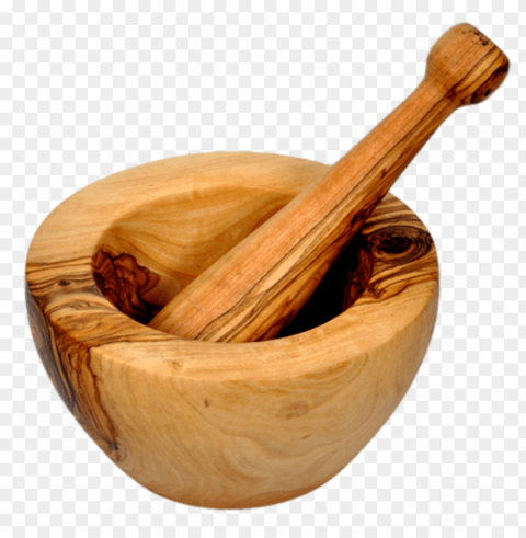 wooden pestle and mortar HighResolution PNG Isolated on Transparent Background