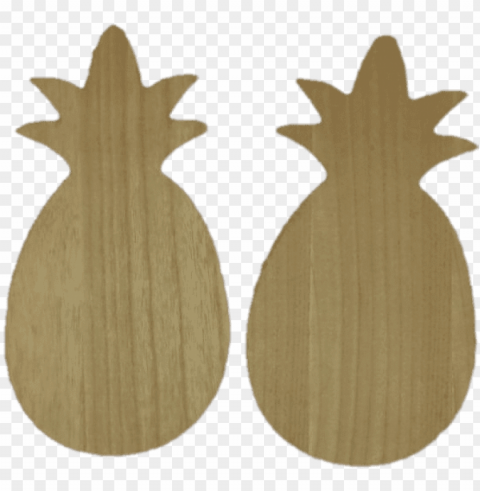 wooden pineapple trivet - pineapple Transparent PNG Object with Isolation