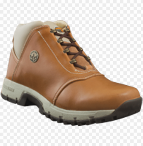 woodland men tan boot - hiking shoe Isolated Design Element in HighQuality PNG