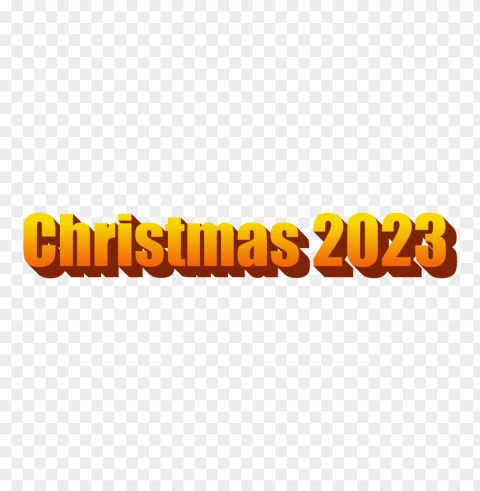 wordart style 3d text christmas 2023 PNG Image Isolated with High Clarity