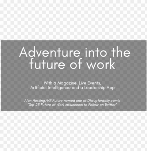 wording 7 adventure into the future of work disruptordaily - circle Alpha channel transparent PNG