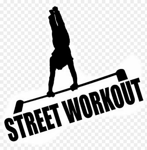 Workout Calisthenics Logo Workout Street Workout Ejerci - Street Workout ClearCut Background Isolated PNG Graphic Element