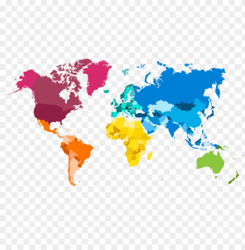 World Map Background Image - World Transparent PNG Isolated Object