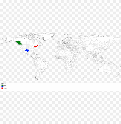 worldmap day1 - blank world map without borders PNG for Photoshop