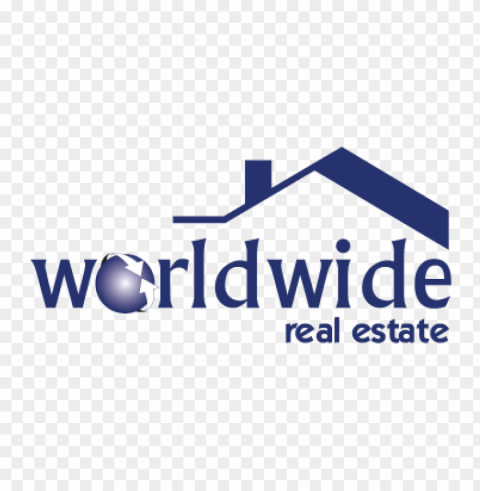 worldwide real estate vector logo free download Transparent background PNG stock