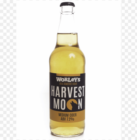 worley's harvest moon - beer bottle Isolated Element in HighResolution Transparent PNG