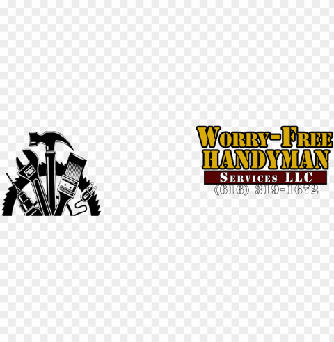 worry free handyman service llc - handyman logo free vector Isolated Element on HighQuality PNG