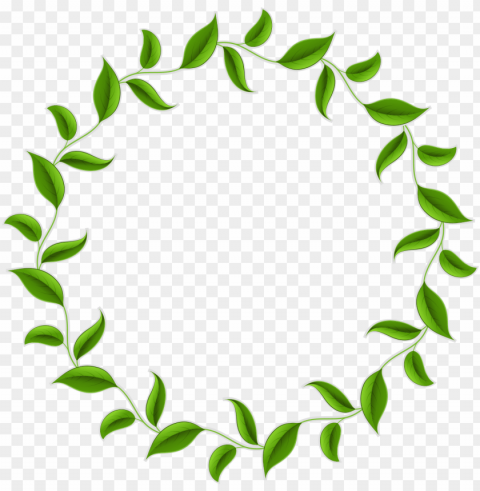 wreath border jpg library library - green circle frame PNG file with no watermark
