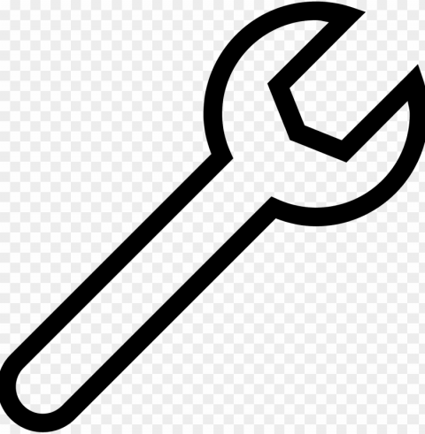 wrench vector - drawing of wrench Isolated Icon in Transparent PNG Format