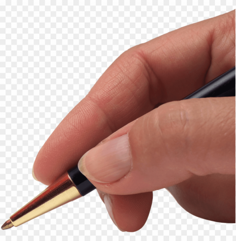 writing hand with pen Isolated Subject with Clear Transparent PNG