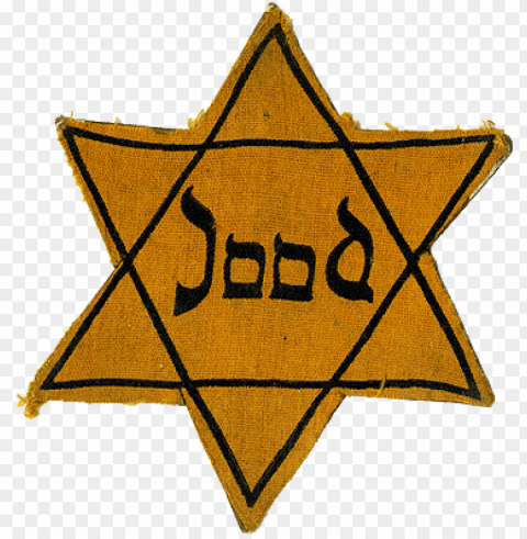 ww ii star of david with the dutch word for jew with - jewish star anne frank PNG transparent artwork