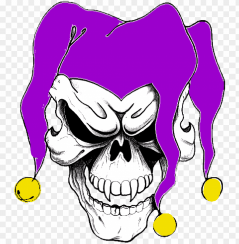 wwe 2k games logo and face textures - joker skull tattoo designs Transparent Background PNG Isolated Pattern
