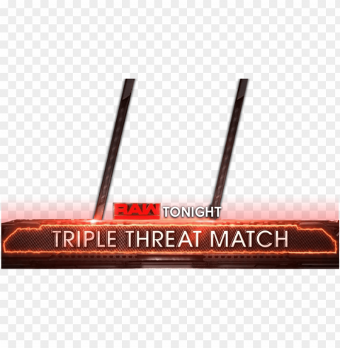 wwe raw match card - wwe raw triple threat match card PNG with transparent bg