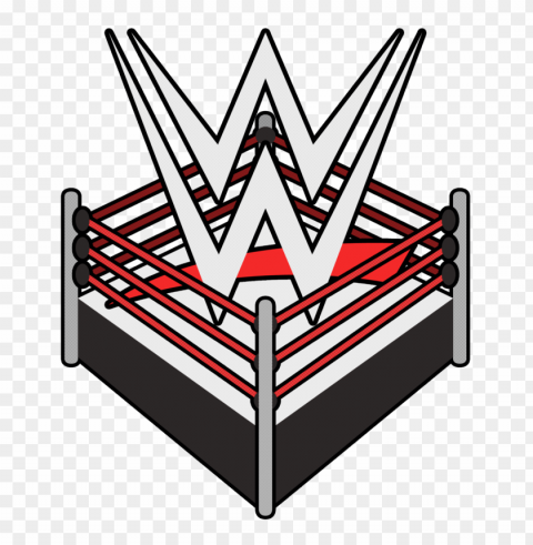 wwe wrestling logo ring Transparent Background PNG Isolated Pattern
