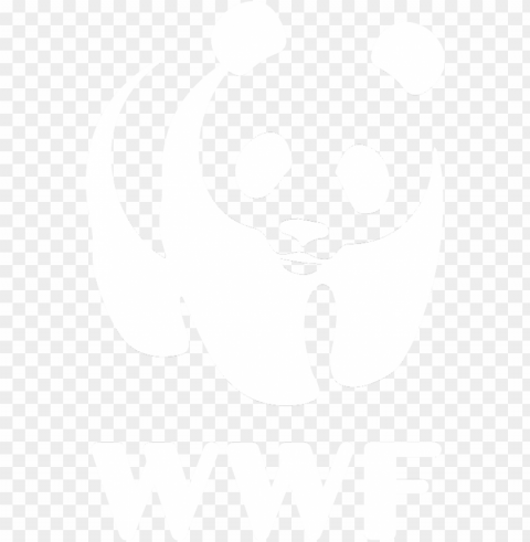 wwf logo white transparent Clean Background Isolated PNG Art