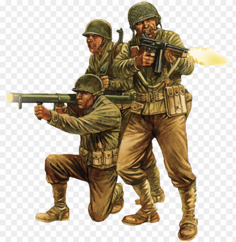 wwii american gis art - african soldiers Free PNG images with transparency collection