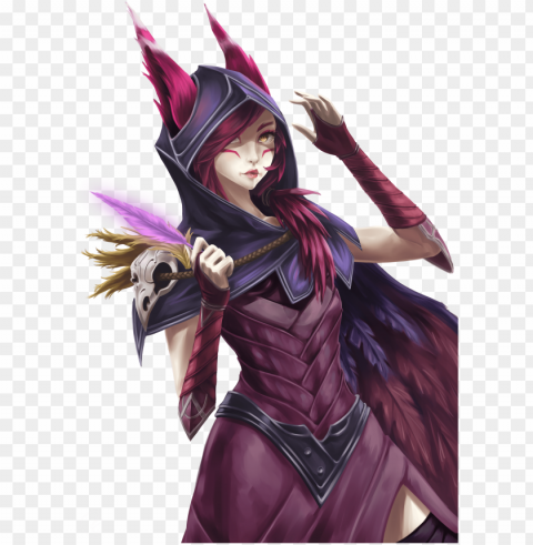 xayah by zeke-yggrassil hd wallpaper fan art artwork Isolated PNG on Transparent Background