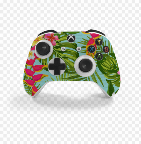 xbox one s controller hawaiian decal kit - game controller Isolated Design Element in HighQuality PNG