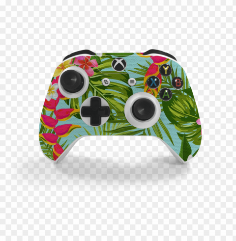 Xbox One S Controller Hawaiian Decal Kit - Game Controller Isolated Design Element In HighQuality PNG