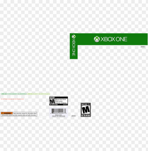 xbox one template - blank xbox one game cover PNG transparent images for printing