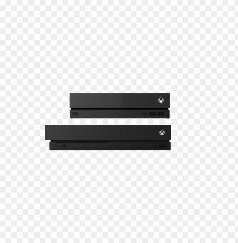 xbox series x and series s black consoles PNG Isolated Object on Clear Background
