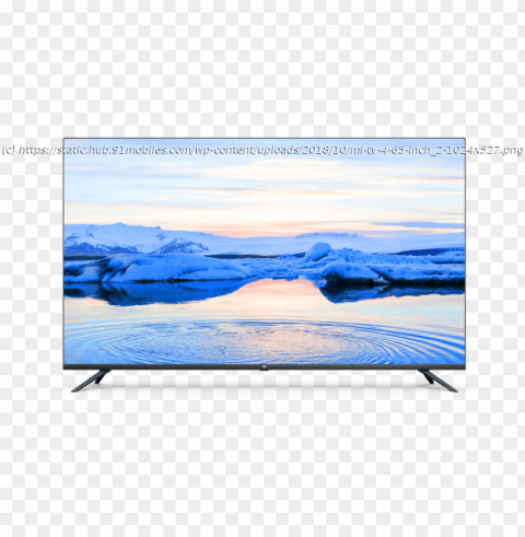 xiaomi mi tv 4 with bezel less 65 inch 4k screen and - xiaomi mi tv 4 65 inch Free PNG images with alpha channel set PNG transparent with Clear Background ID b021a706