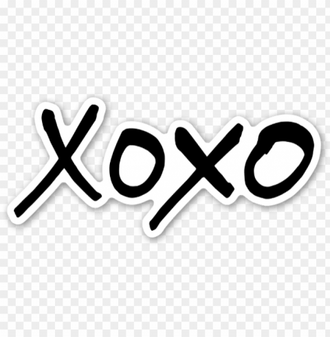 xoxo sticker - xoxo Alpha channel PNGs PNG transparent with Clear Background ID 8b15848f