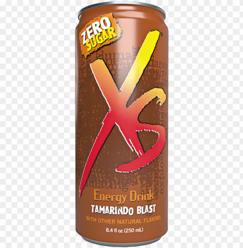 xs energy drink tamarindo blast sku - poster Transparent PNG Isolated Illustration
