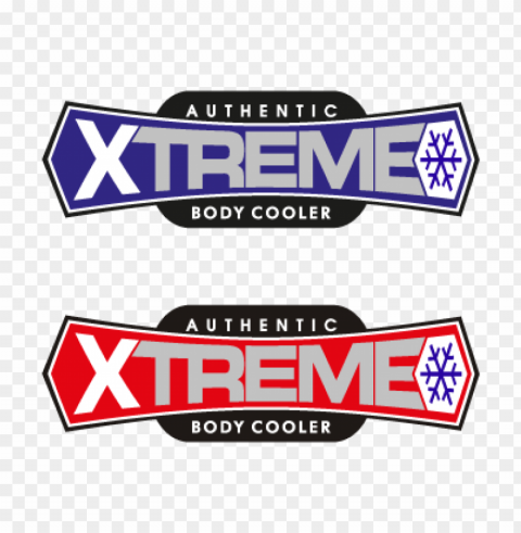 xtreme body cooler vector logo free PNG with clear overlay