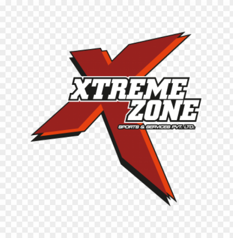 xtreme zone vector logo free download Transparent Background Isolated PNG Design