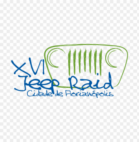 xvi jeep raid cidade de florianopolis vector logo PNG with transparent overlay